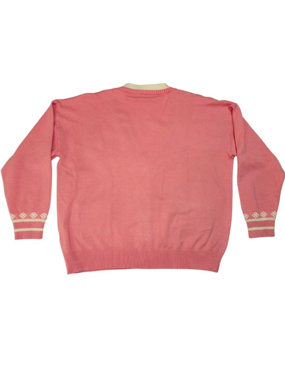 ROMWE Pink Bunny Embroidered Cardigan XL Coquette Kawaii Balletcore Sweater Chic - Picture 5 of 12